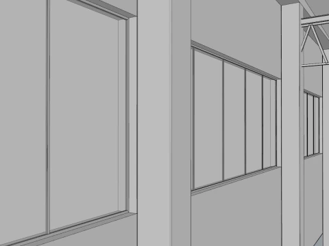 Warehouse Interior 1 3D Model