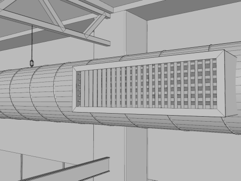 Warehouse Interior 1 3D Model
