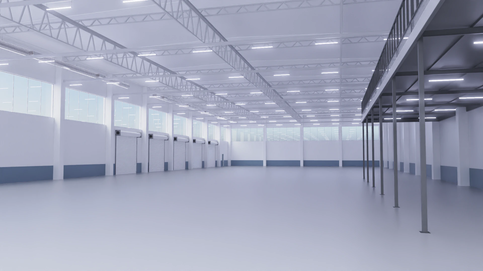 Warehouse Interior 2 3D Model .c4d .max .obj .3ds .fbx .stl .blend 