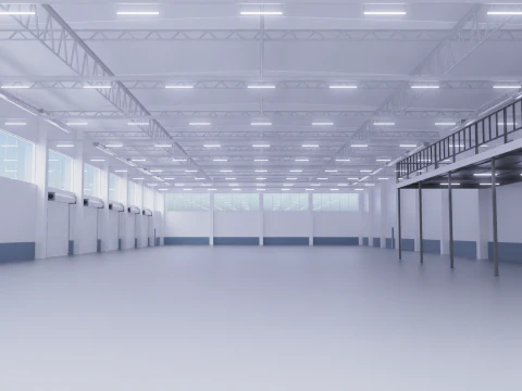 Warehouse Interior 2 3D Model