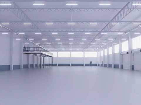 Warehouse Interior 2 3D Model