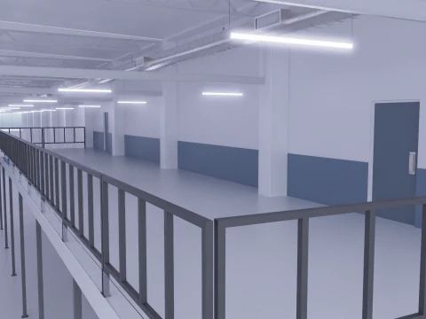 Warehouse Interior 2 3D Model