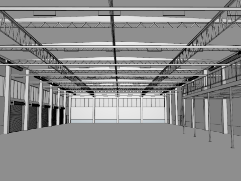 Warehouse Interior 2 3D 모델