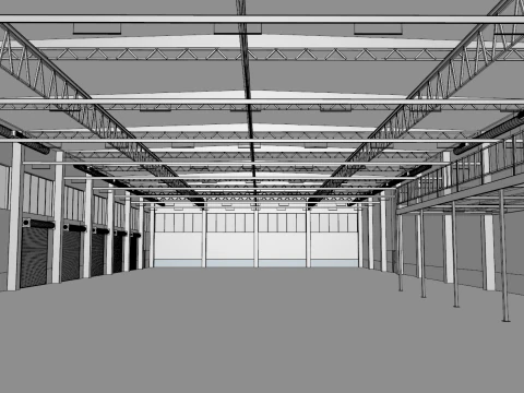 Warehouse Interior 2 3D Model