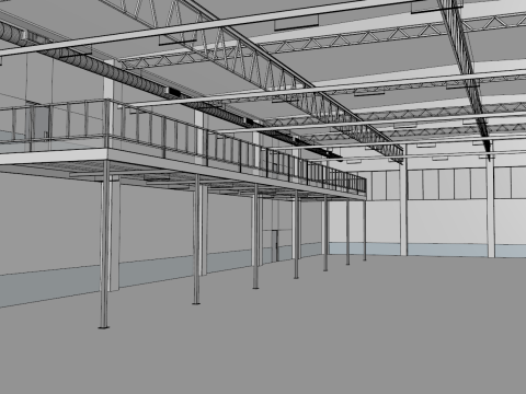 Warehouse Interior 2 3D 모델