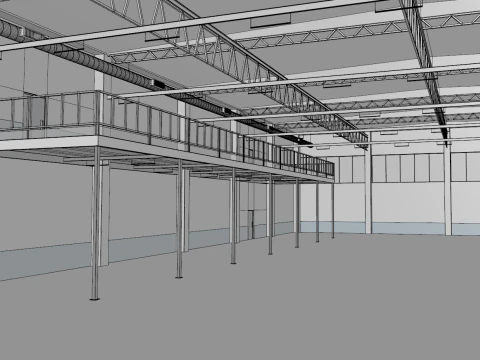 Warehouse Interior 2 3D Model