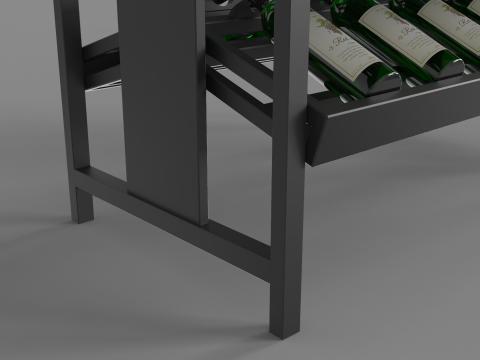 Wine Bottles Display 3D Model