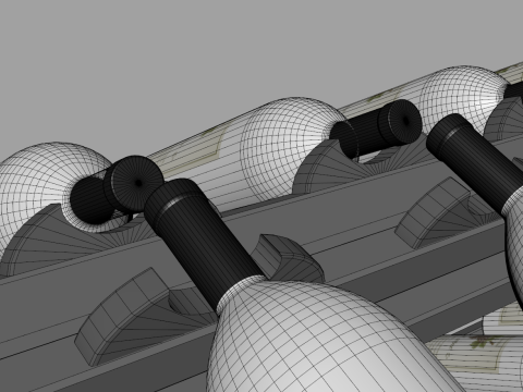 Wine Bottles Display 3D Model