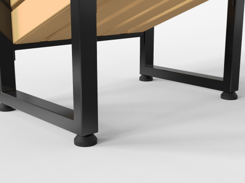 Wooden Boxes Display Rack 3D Model