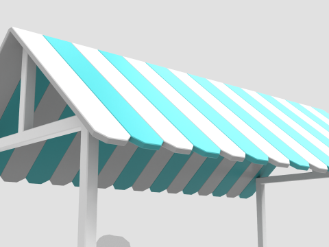 Wooden Food Stand 1 3D 모델