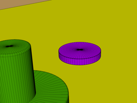 Wooden Hockey Board Game 3D Model