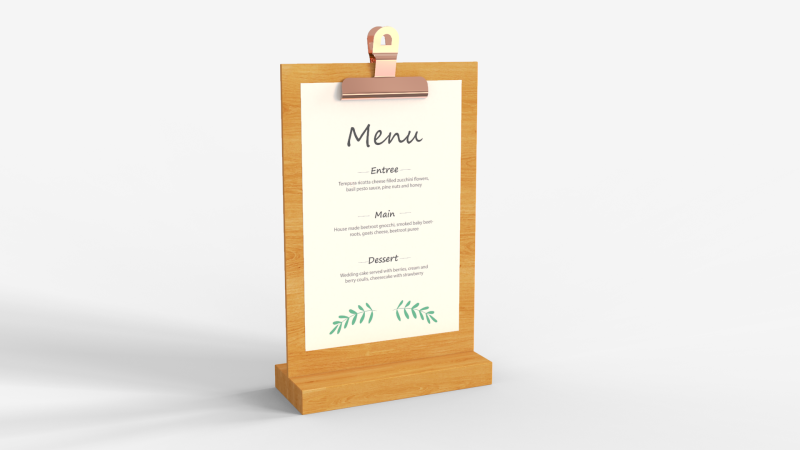 Wooden Holder 3D Model .c4d .max .obj .3ds .fbx .stl .blend