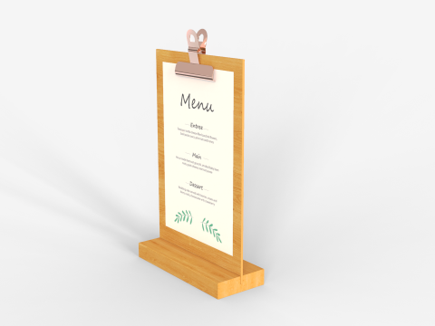 Wooden Holder 3D Model
