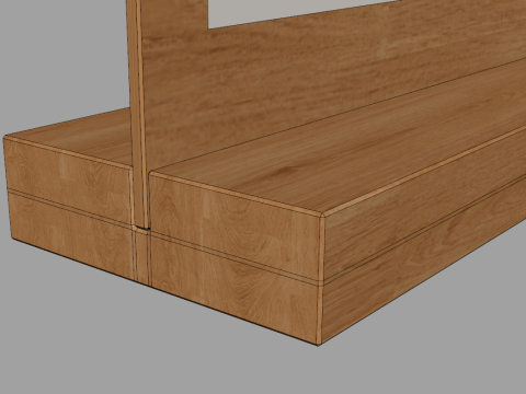Wooden Holder 3D Model