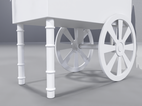 Wooden Party Candy Cart 1 3D 模型