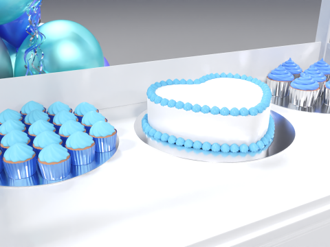 Wooden Party Candy Cart 3 3D Model
