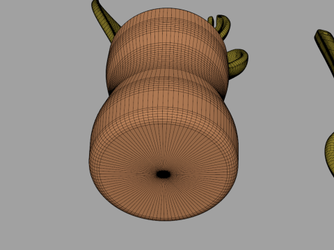 Wooden Spoons in Vase 3Dモデル