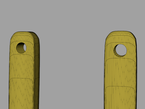 Wooden Spoons in Vase 3Dモデル