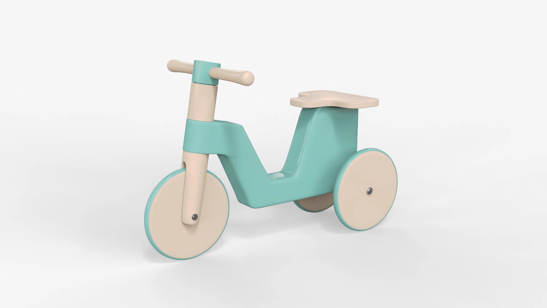 Wooden Tricycle for Kids 3D Model .c4d .max .obj .3ds .fbx .stl .blend 