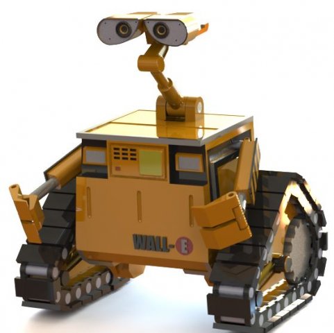 Wall E 3D 打印模型 .c4d .max .obj .3ds .fbx .stl .blend 