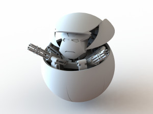 SW100 Iron Bot 3D 打印模型