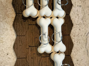 Wall Keychain Dog Bones 3D Print Model