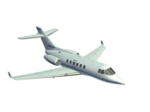 豪華な飛行機 3Dモデル