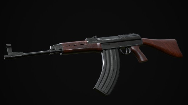 VZ 58 Assault Rifle 3D Модель .c4d .max .obj .3ds .fbx .stl .blend 