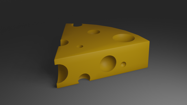 Cheese 3D 模型 .c4d .max .obj .3ds .fbx .stl .blend 