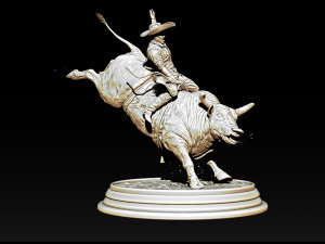 Bull fighting STL - OBJ - ZTL file Model Cetak 3D