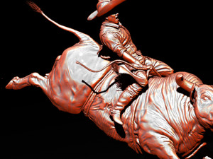Bull fighting STL - OBJ - ZTL file Model Cetak 3D