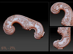 Коллекция Ножек 3d STL Модель Рельефа для ЧПУ 3D Принт Модель