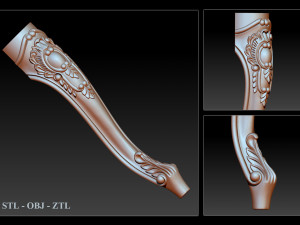 Collection Legs 3d STL Model Relief for CNC Modello di stampa 3D
