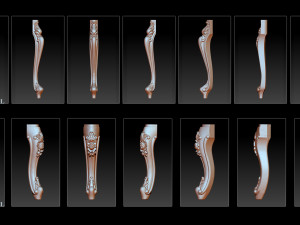 Collection Legs 3d STL Model Relief for CNC Modello di stampa 3D