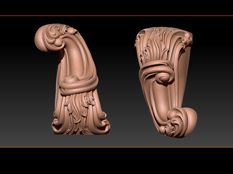 Classic Table and Chair Leg Model Kit -047 3D Принт Модель