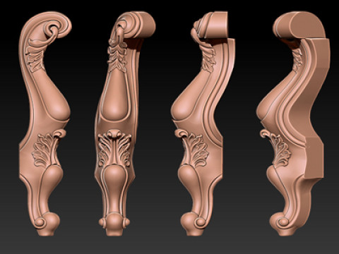 Classic Table and Chair Leg Model Kit - 049 Model Cetak 3D