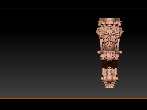 Classic Table and Chair Leg Model Kit - 059 3D Принт Модель