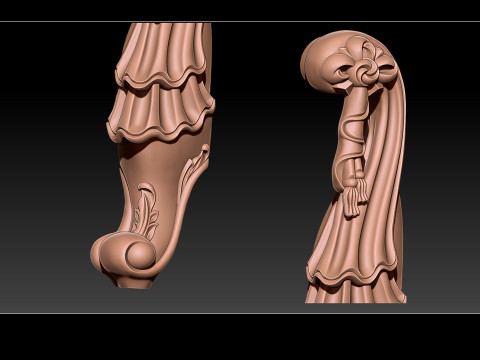Classic Table and Chair Leg Model Kit 062 Modelo de Impressão 3D