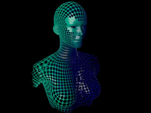 Девушка-дизайнер 3D Модель