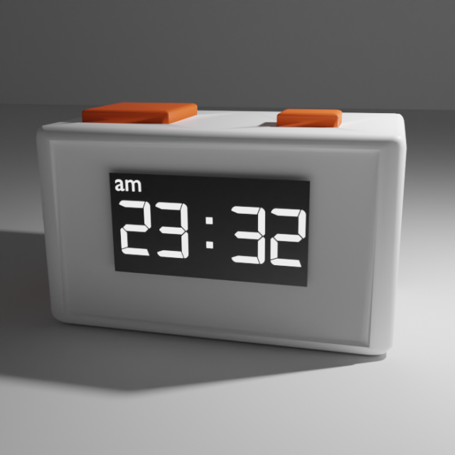 Alarm Clock 3D Модель .c4d .max .obj .3ds .fbx .stl .blend 