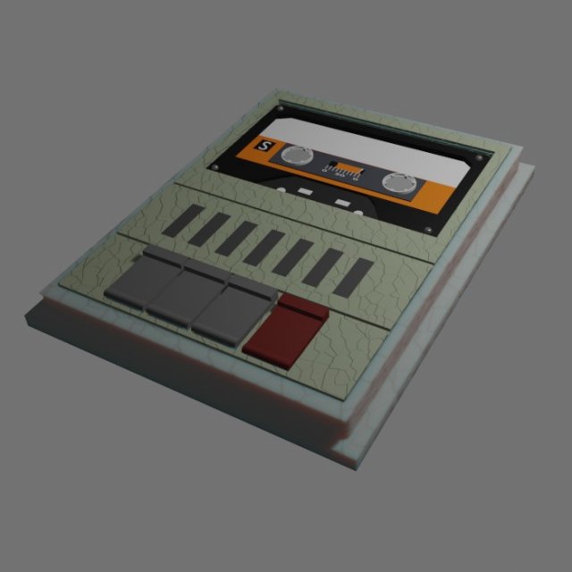 Cassette reader Modelo 3D .c4d .max .obj .3ds .fbx .stl .blend 