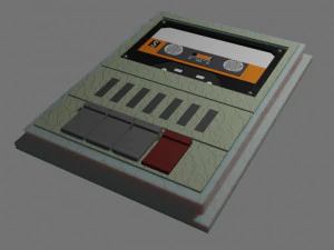 Pembaca kaset Model 3D