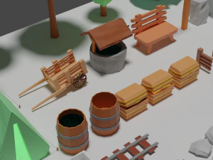 Pacote Jardim Modelo 3D