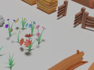 Pacote Jardim Modelo 3D