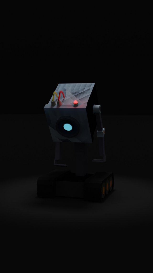 Robot Assistant 3D Модель .c4d .max .obj .3ds .fbx .stl .blend 