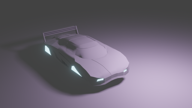 Car Agera R my cyberpunk design 3D Model .c4d .max .obj .3ds .fbx .stl .blend 