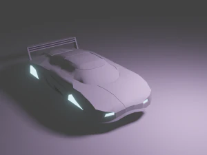 Mobil Agera R desain cyberpunk saya Model 3D