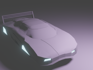 Car Agera R my cyberpunk design 3D Model