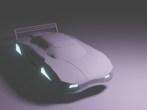 Car Agera R my cyberpunk design 3D Model