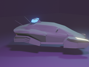 Car police cyberpunk 3D Модель